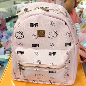 Hello Kitty Light Pink Patterned Mini Backpack